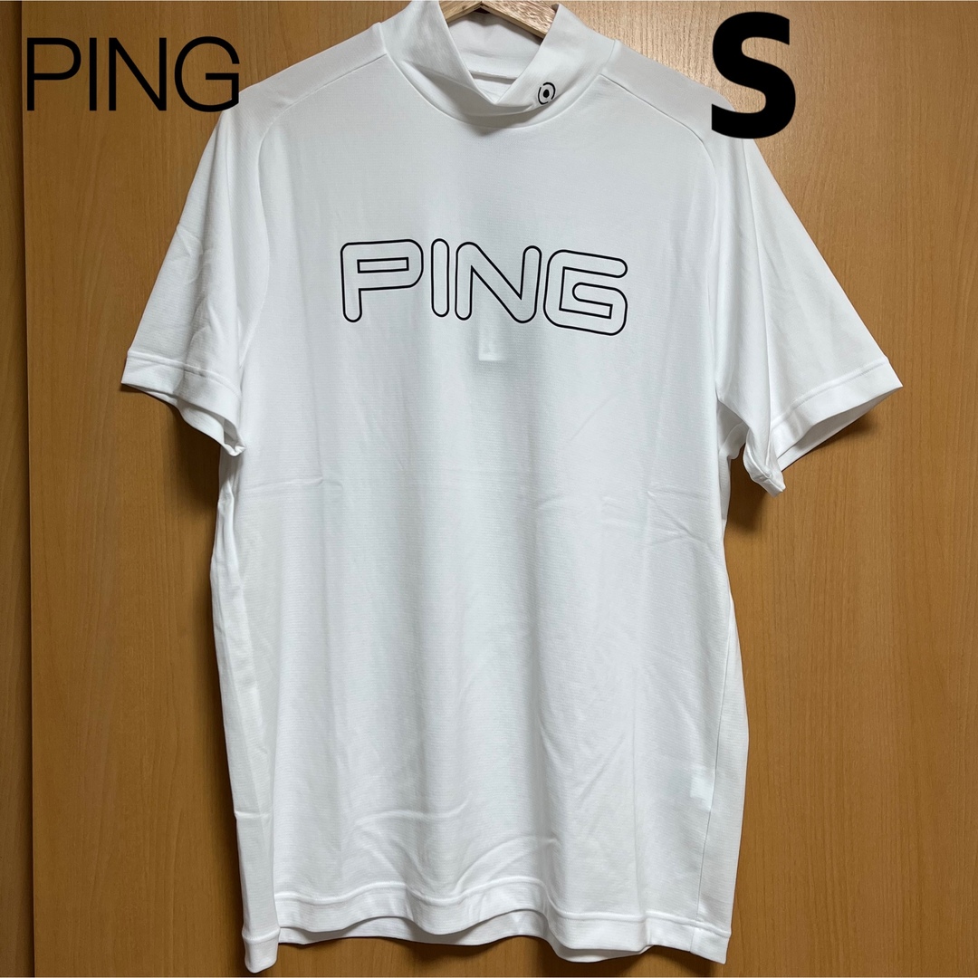 ピン　PING　メンズ　ゴルフウェア ハイネックシャツ PPトリコット WH S