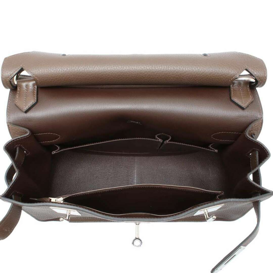 エルメス ジプシエール34 ショコラ/シルバー金具 トリヨンクレマンス