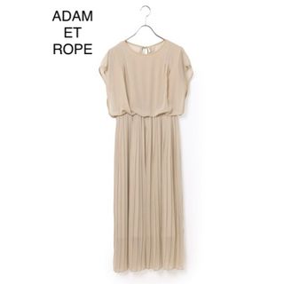 アダムエロぺ(Adam et Rope')のAdam et Rope シフォンプリーツドレス(ロングワンピース/マキシワンピース)