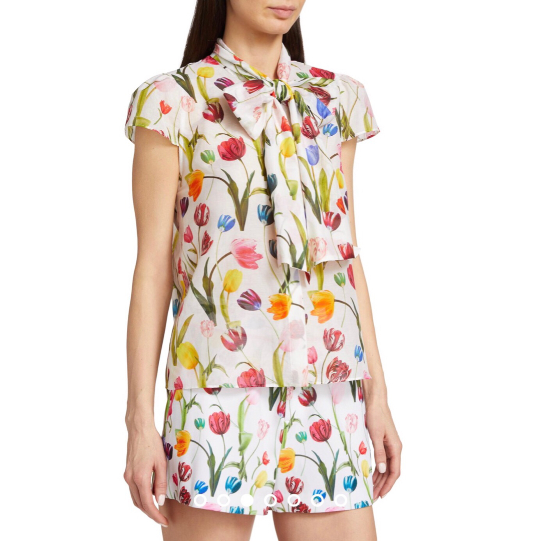 Alice+Olivia - Alice Olivia Jeannie Tulip Print shirt Sの通販 by