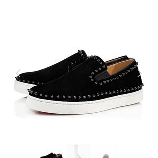 クリスチャンルブタン(Christian Louboutin)のChristian Louboutin pikboat black41サイズ(スリッポン/モカシン)