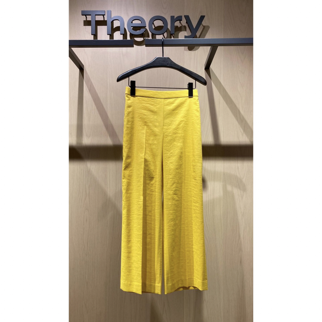 theory(セオリー)のTheory 21ss リネンクロップドパンツ レディースのパンツ(カジュアルパンツ)の商品写真