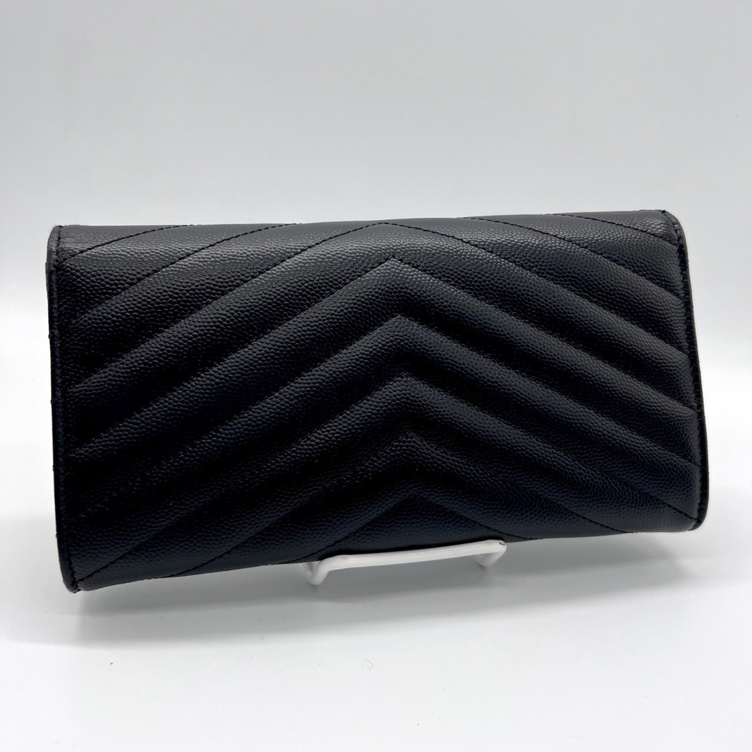 サンローラン パリ YSL Vステッチ 長財布 グレー - christchurchcbe.org