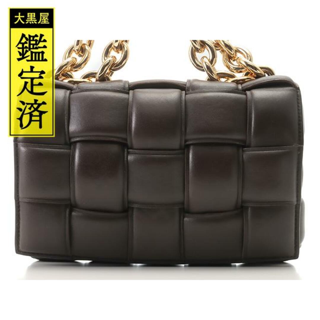 BOTTEGA VENETA - ボテッガヴェネタ  チェーンカセット　ダークブラウン　ラムスキン【471】