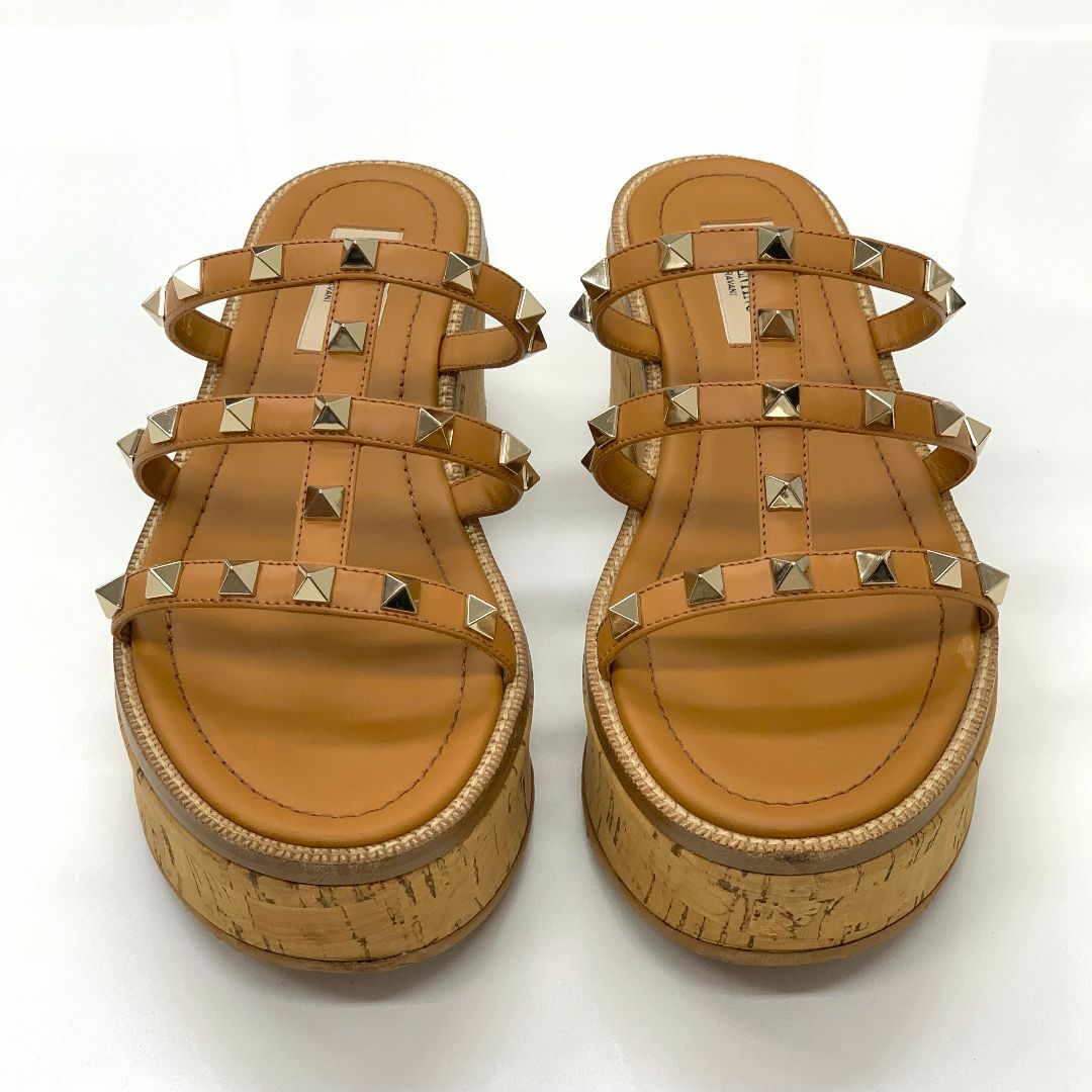 VALENTINO - 6934 ヴァレンティノ ロックスタッズ レザー コルク