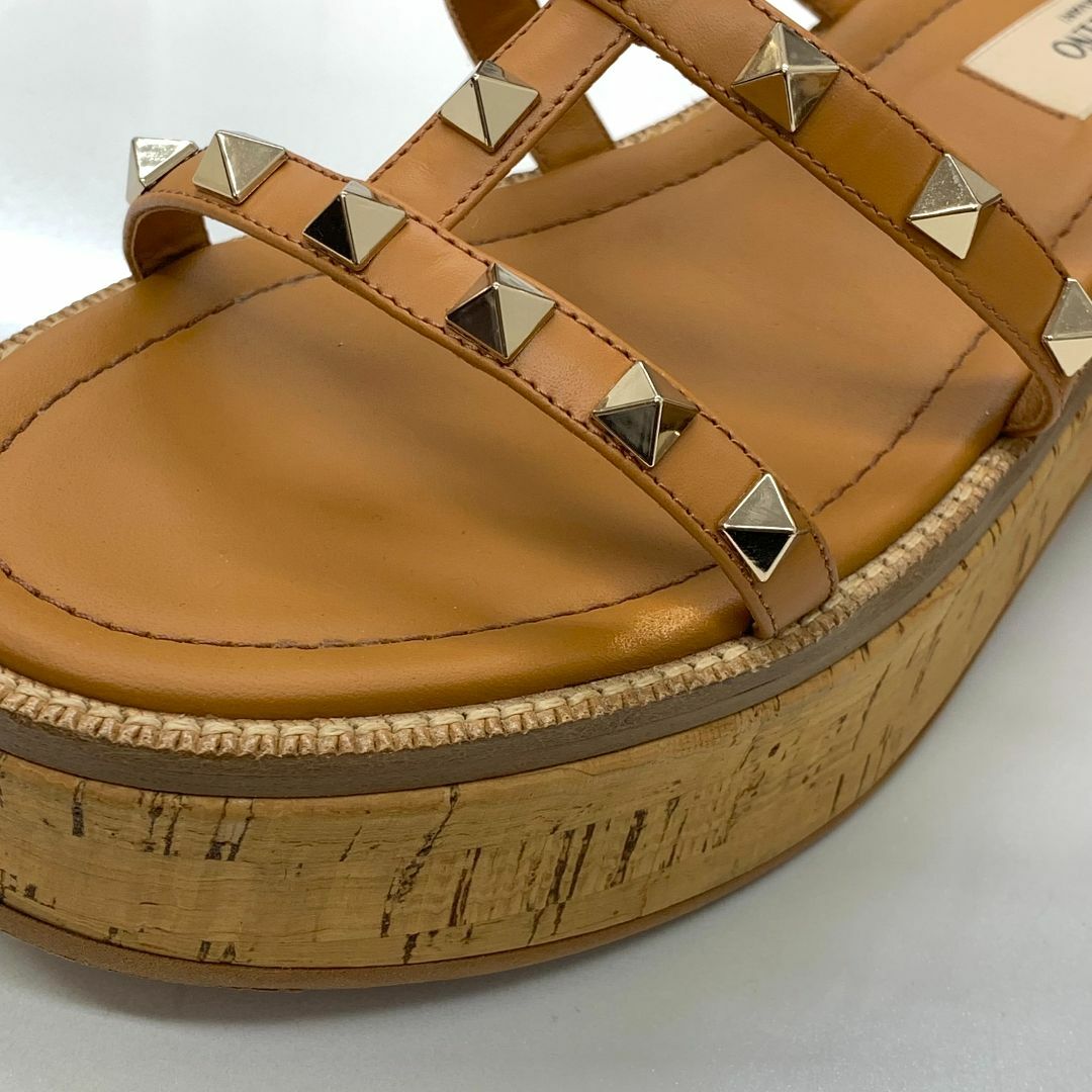 VALENTINO - 6934 ヴァレンティノ ロックスタッズ レザー コルク