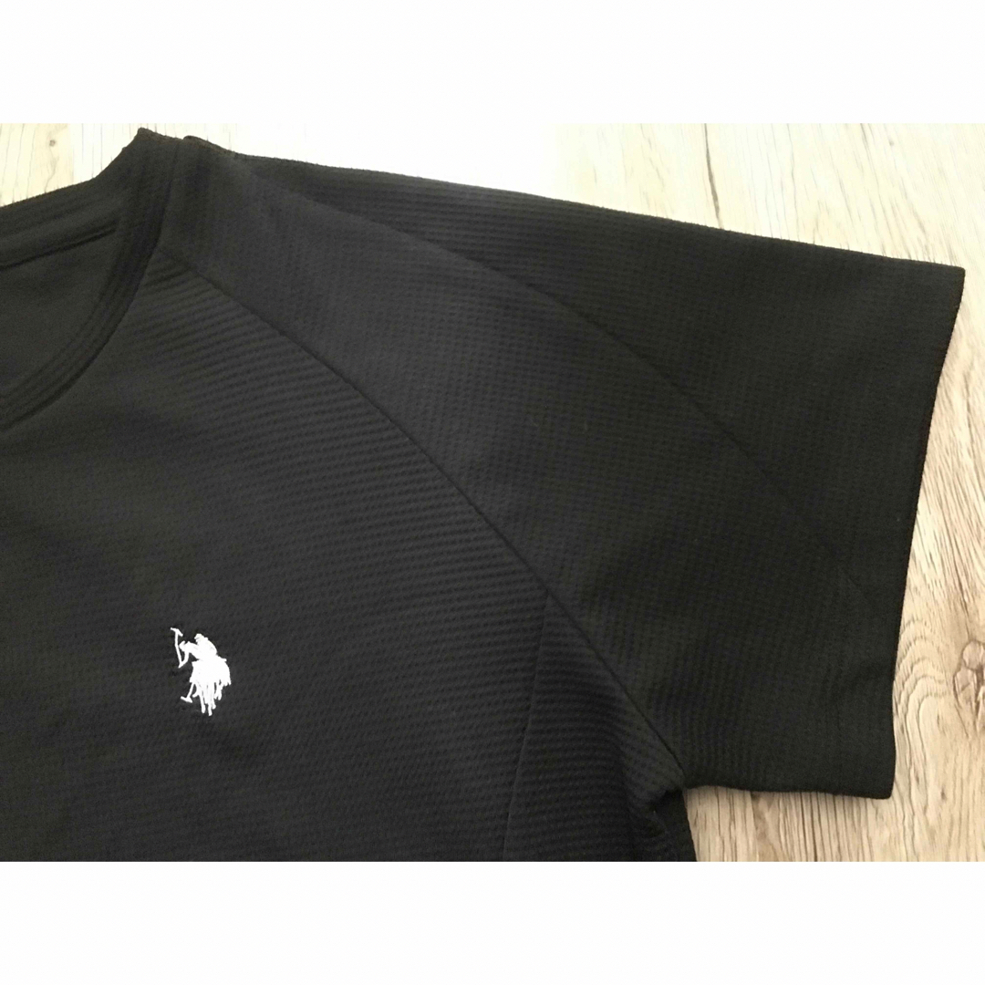 U.S. POLO ASSN.(ユーエスポロアッスン)のU.S.POLO ASSN. 半袖Tシャツ黒LLユニセックス レディースのトップス(Tシャツ(半袖/袖なし))の商品写真