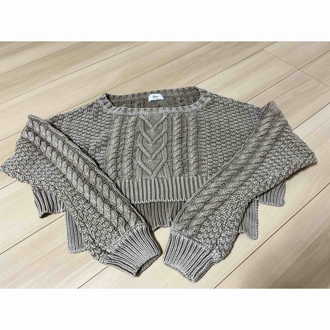 juemi  Stone Wash Cable Knit