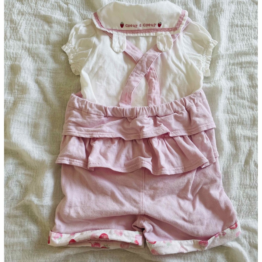 coeur a coeur(クーラクール)のクーラクール サロペット80 ブラウス90 キッズ/ベビー/マタニティのキッズ服女の子用(90cm~)(ブラウス)の商品写真