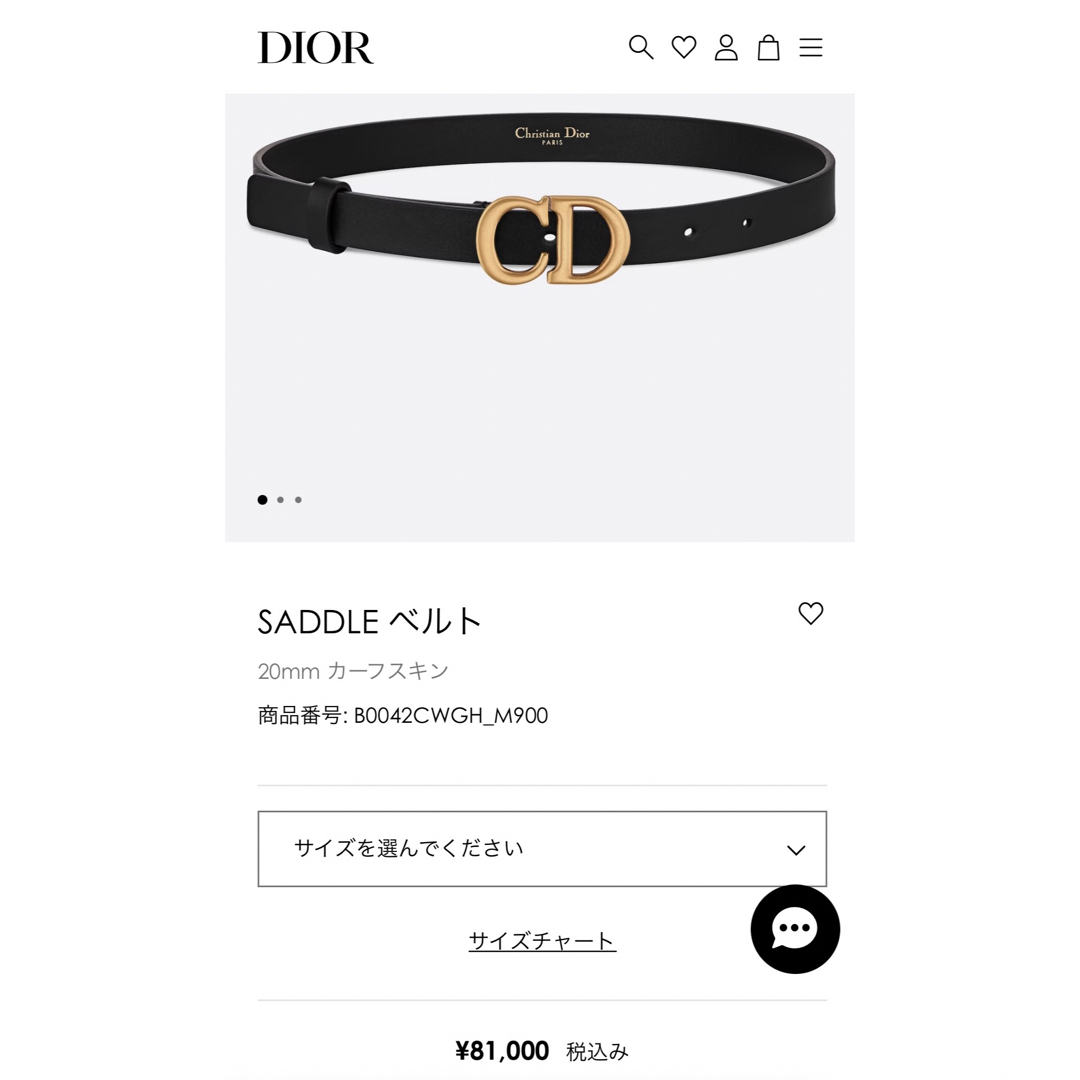 Dior - みさき様専用 DIOR サドルベルト レディース 正規品の通販 by