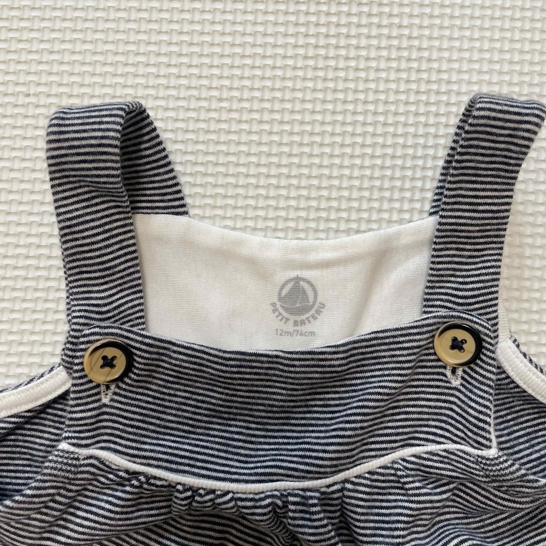 PETIT BATEAU(プチバトー)のプチバトー　12m 74cm キッズ/ベビー/マタニティのベビー服(~85cm)(ロンパース)の商品写真