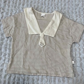 cottoli 子供服 夏服 半袖 Tシャツ セーラー 襟付き 80cm(Ｔシャツ)