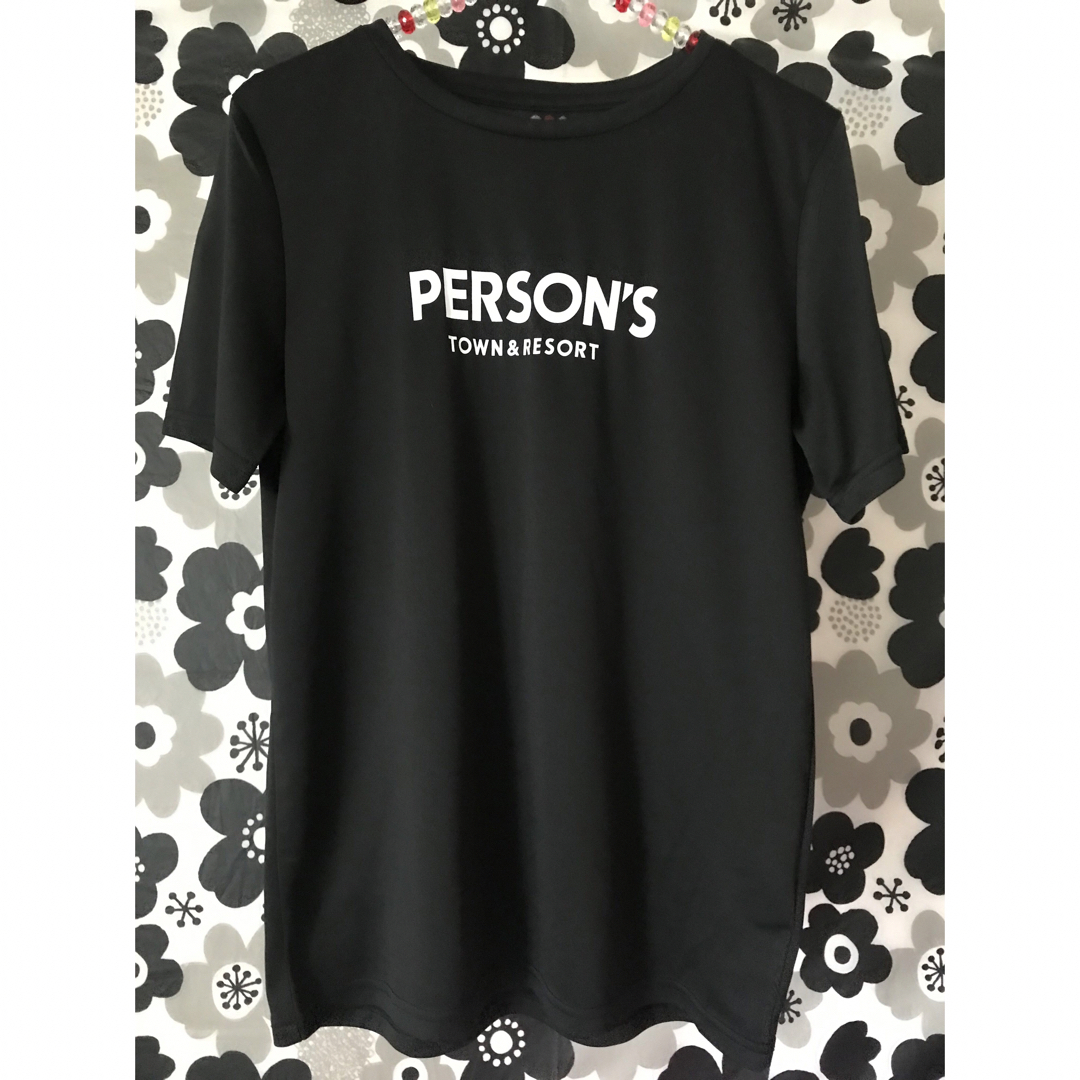 PERSON'S(パーソンズ)のPERSON'Sパーソンズ黒Tシャツ Lメッシュ/ユニセックス レディースのトップス(Tシャツ(半袖/袖なし))の商品写真