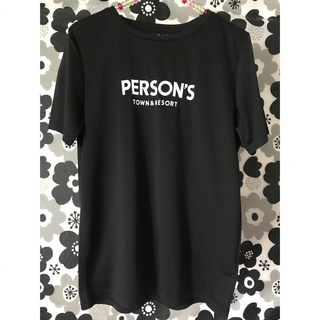 パーソンズ(PERSON'S)のPERSON'Sパーソンズ黒Tシャツ Lメッシュ/ユニセックス(Tシャツ(半袖/袖なし))