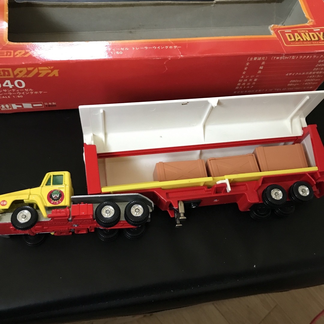 最終値下 激レア当時物ﾄﾐｶﾀﾞﾝﾃﾞｨﾆｯｻﾝﾄﾚｰﾗｰｳｨﾝｸﾞﾎﾞﾃﾞｰ ミニカー