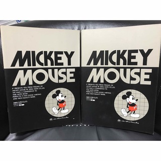 ミッキーマウス(ミッキーマウス)の1980年代頃 セイカノート 日本製 DISNEY ミッキーマウス ノート２点(ノート/メモ帳/ふせん)