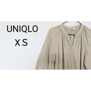 ユニクロ(UNIQLO)のsheron様専用　【UNIQLO】コットンドビーペザントワンピース　七分袖(その他)