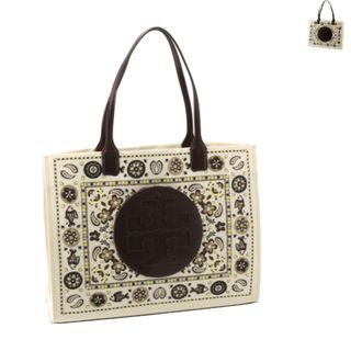 トリーバーチ(Tory Burch)のトリーバーチ TORY BURCH トートバッグ ELLA PRINTED TOTE ナイロンバッグ ショッピングトート 2023年秋冬新作 146967 0008(トートバッグ)