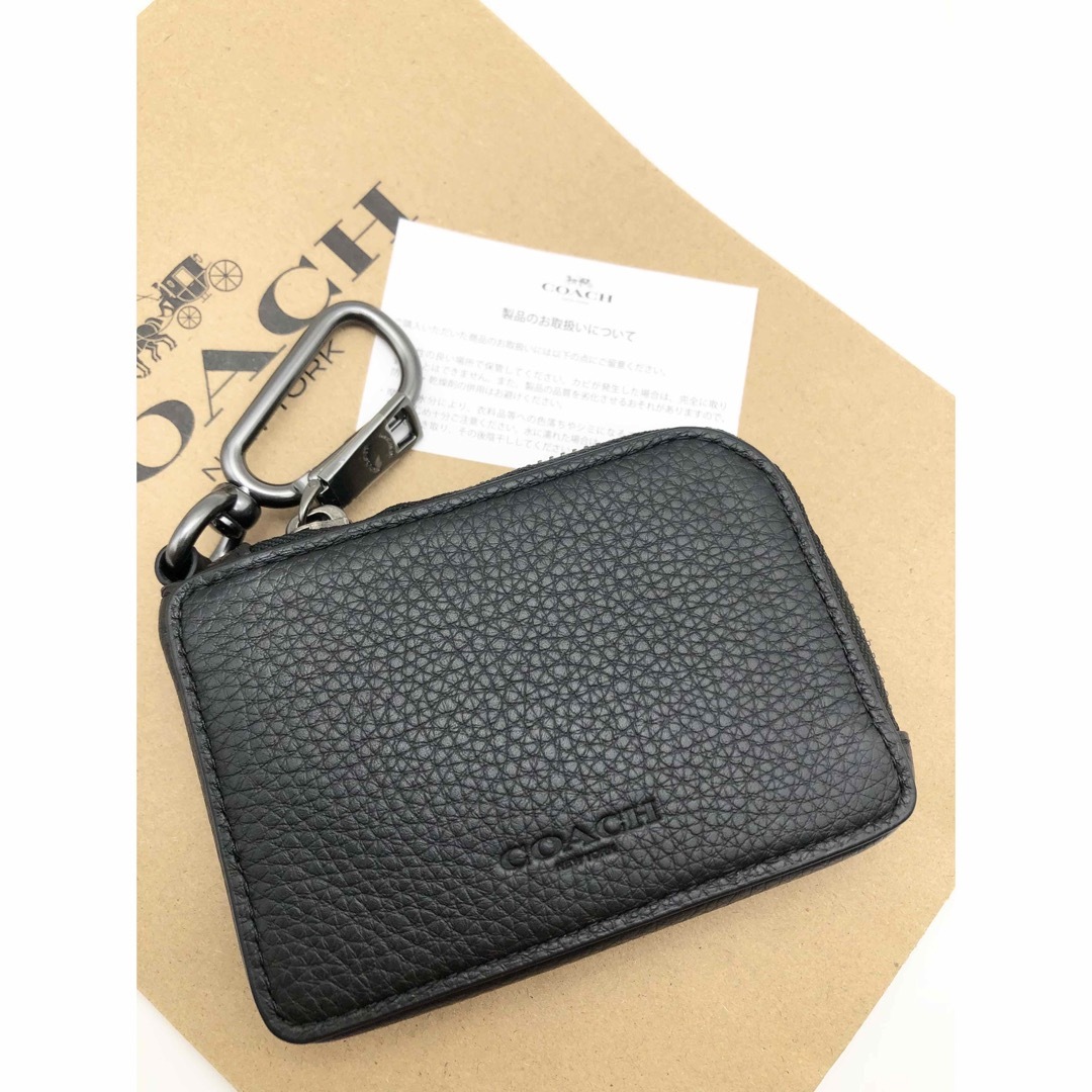 COACH - 【COACH☆日本限定】新品! Lジップ カード ケース!ブラック