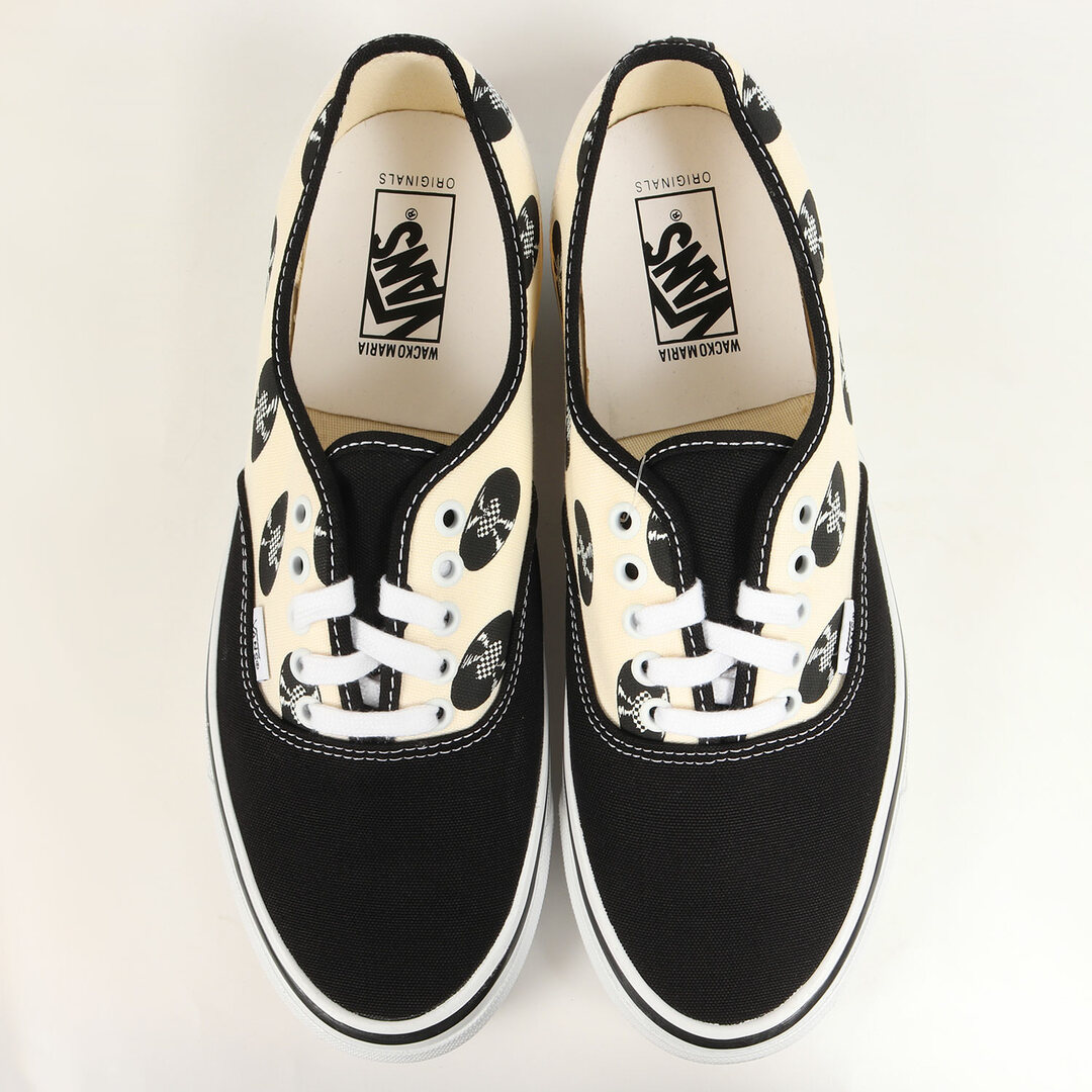 WACKO MARIA ワコマリア サイズ:29.0cm 21SS VANS VAULT OG AUTHENTIC LX バンズ ボルト  オーセンティック レコード柄 クラシックホワイト ブラック 白黒 US11 スニーカー コラボ【メンズ】