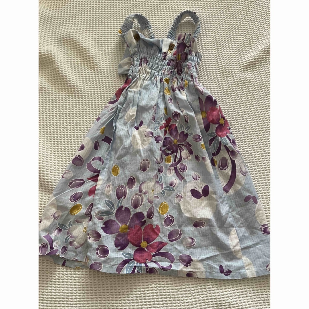 浴衣　3〜4歳 キッズ/ベビー/マタニティのキッズ服女の子用(90cm~)(甚平/浴衣)の商品写真