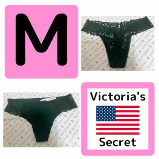 ヴィクトリアズシークレット(Victoria's Secret)の【新品】ヴィクトリア シークレット 黒 レース ショーツ レア M 2枚セット(ショーツ)