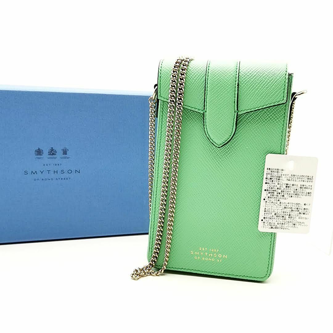 Smythson - 超美品 スマイソン スマホショルダーバッグ パナマ 03