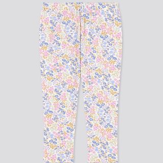 ユニクロ(UNIQLO)のレギンス　ユニクロ　花柄　100(パンツ/スパッツ)