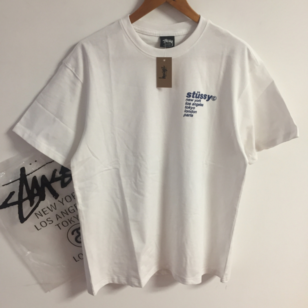 【新品】stussy Tシャツ　サイズXL ブラック　いちご