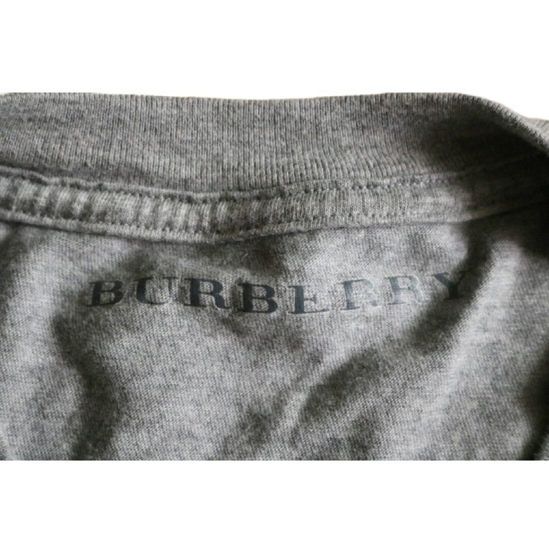 BURBERRY(バーバリー)の【BURBERRY】半袖Tシャツ　Vネック　灰　L　日本製★ メンズのトップス(Tシャツ/カットソー(半袖/袖なし))の商品写真