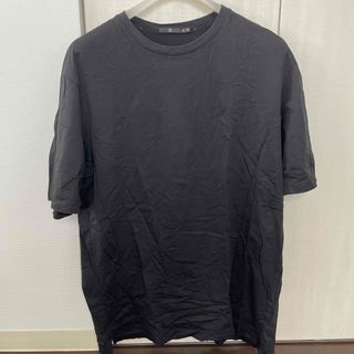 ユニクロ(UNIQLO)のユニクロ+J スーピマコットンリラックスフィットクルーT（半袖） 黒 XL(Tシャツ/カットソー(半袖/袖なし))