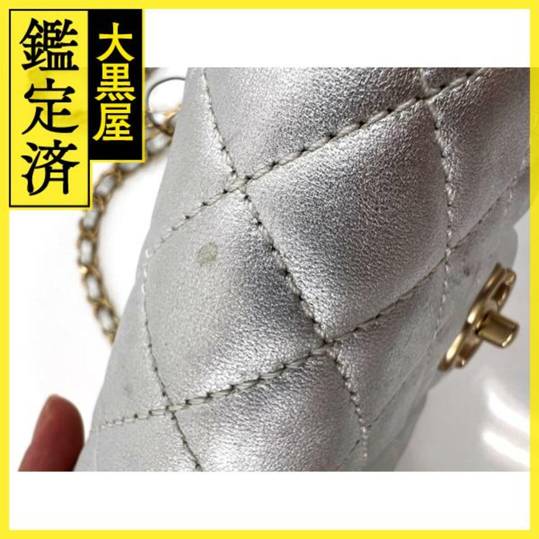 CHANEL - シャネル ミニマトラッセ チェーンショルダー シルバー/GP