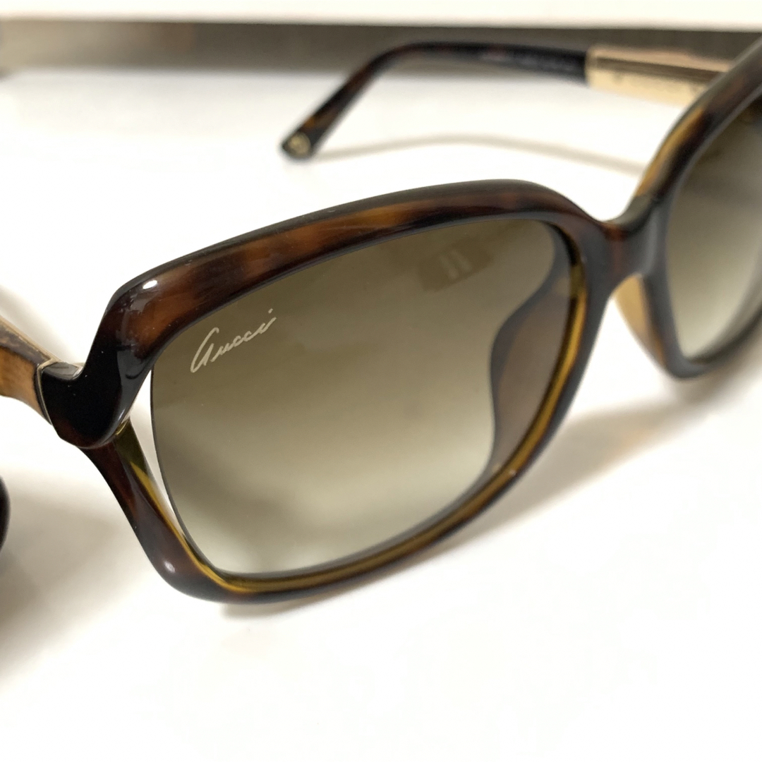 メーカー直送】』 美品 GUCCI グッチ ブラウン バンブー サングラス