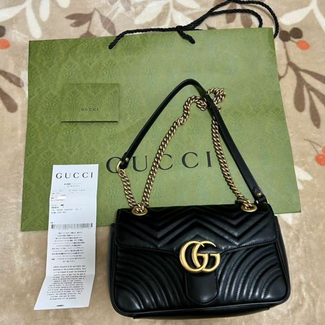 単品購入可 グッチ ggマーモント ショルダーバッグ【レシート有り