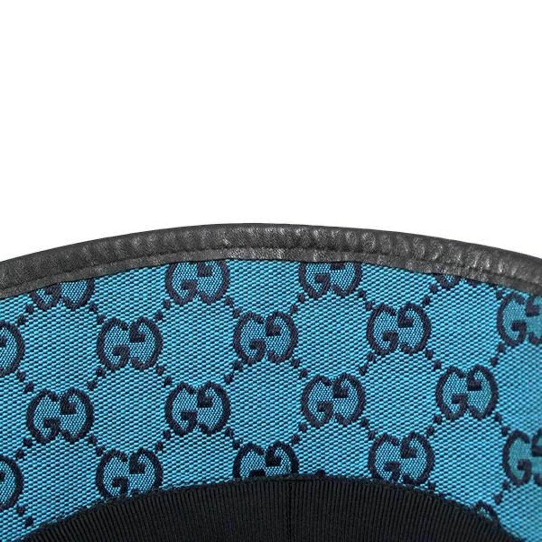 一番の贈り物 GUCCI バケットハット GGキャンバス マーモント フェドラハット 58cm