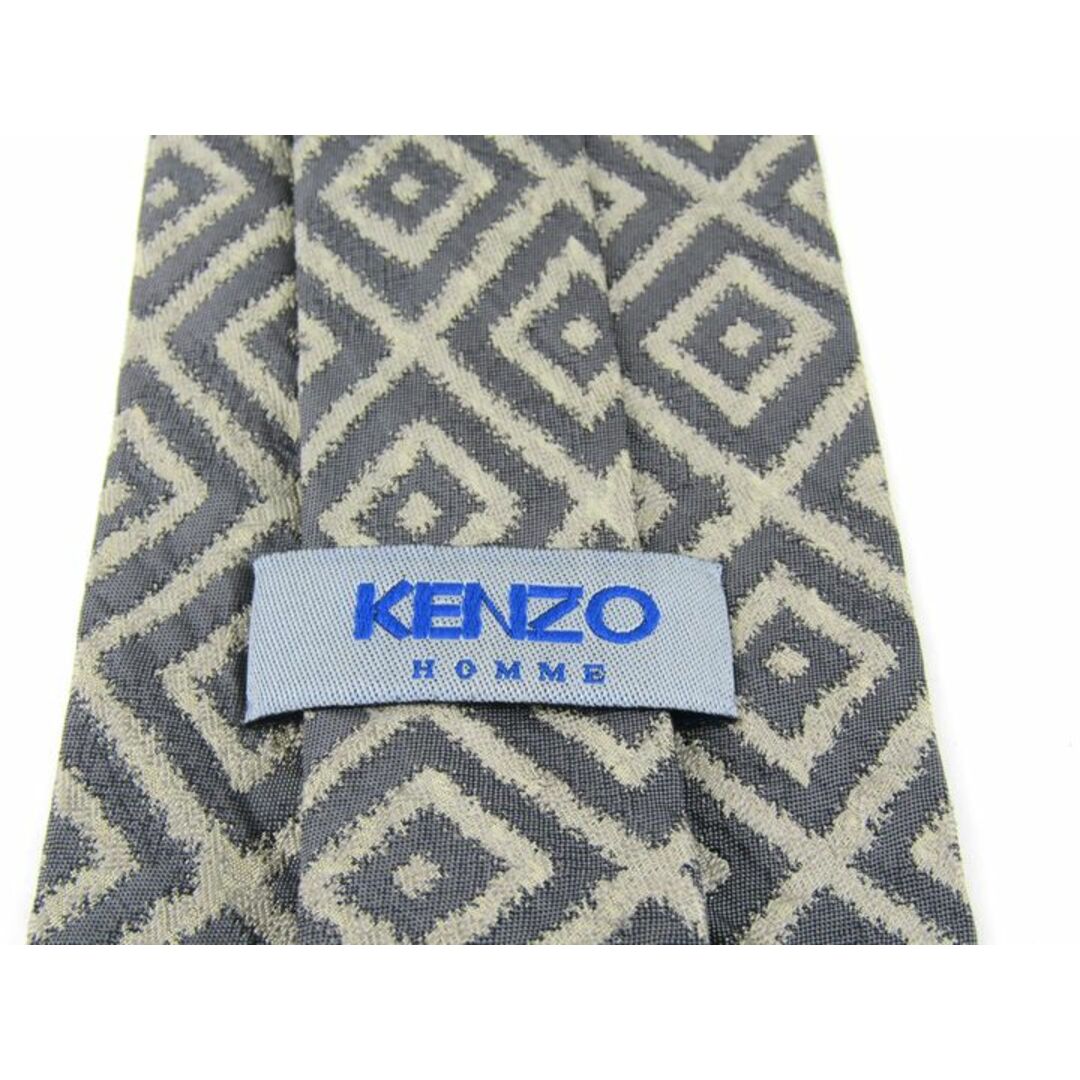 KENZO(ケンゾー)のケンゾー ブランドネクタイ 総柄 スクエア柄 シルク 日本製 メンズ ブラウン KENZO メンズのファッション小物(ネクタイ)の商品写真