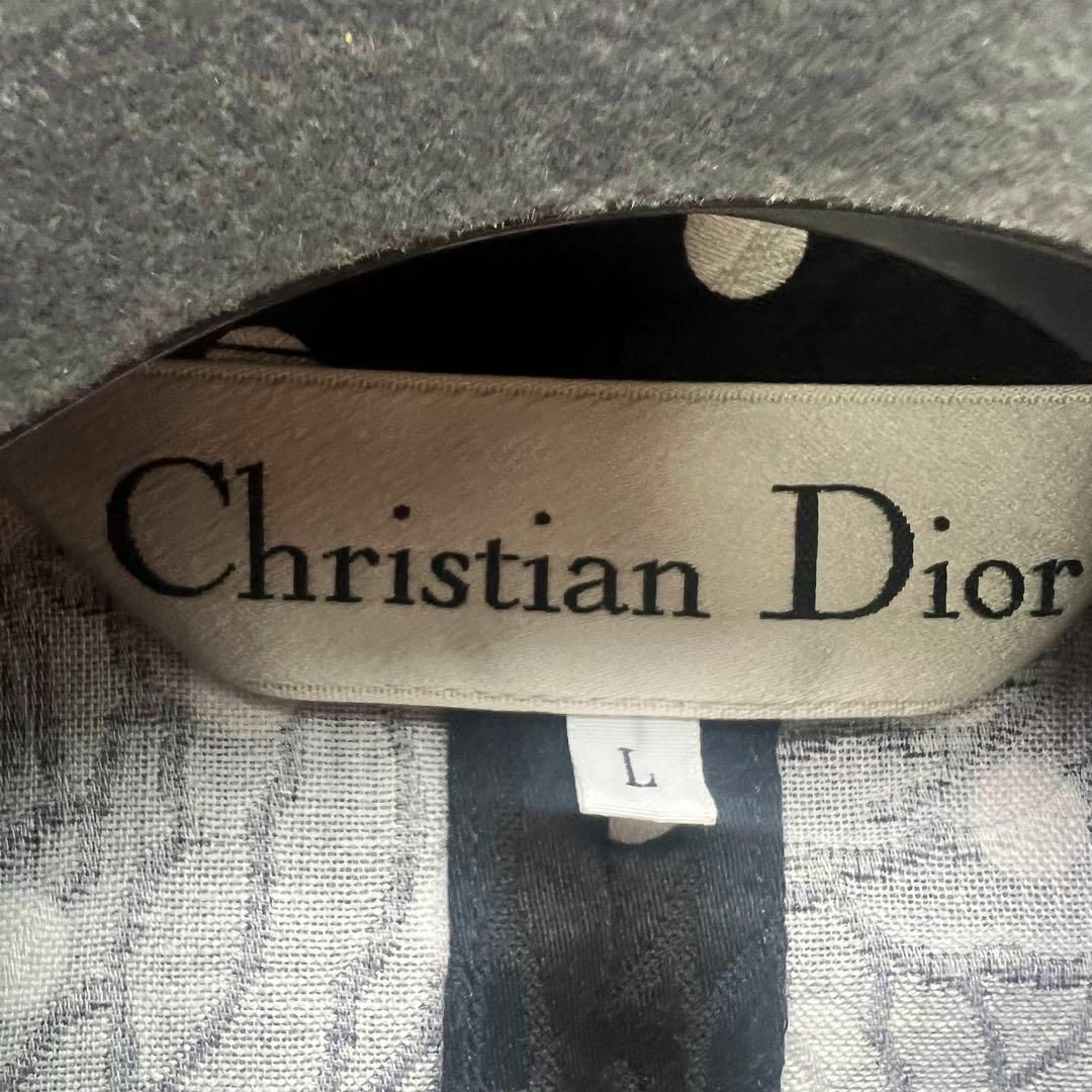 Christian Dior(クリスチャンディオール)の【美品】Christian Dior ドットジャケット ブラック ショート丈 L レディースのジャケット/アウター(テーラードジャケット)の商品写真