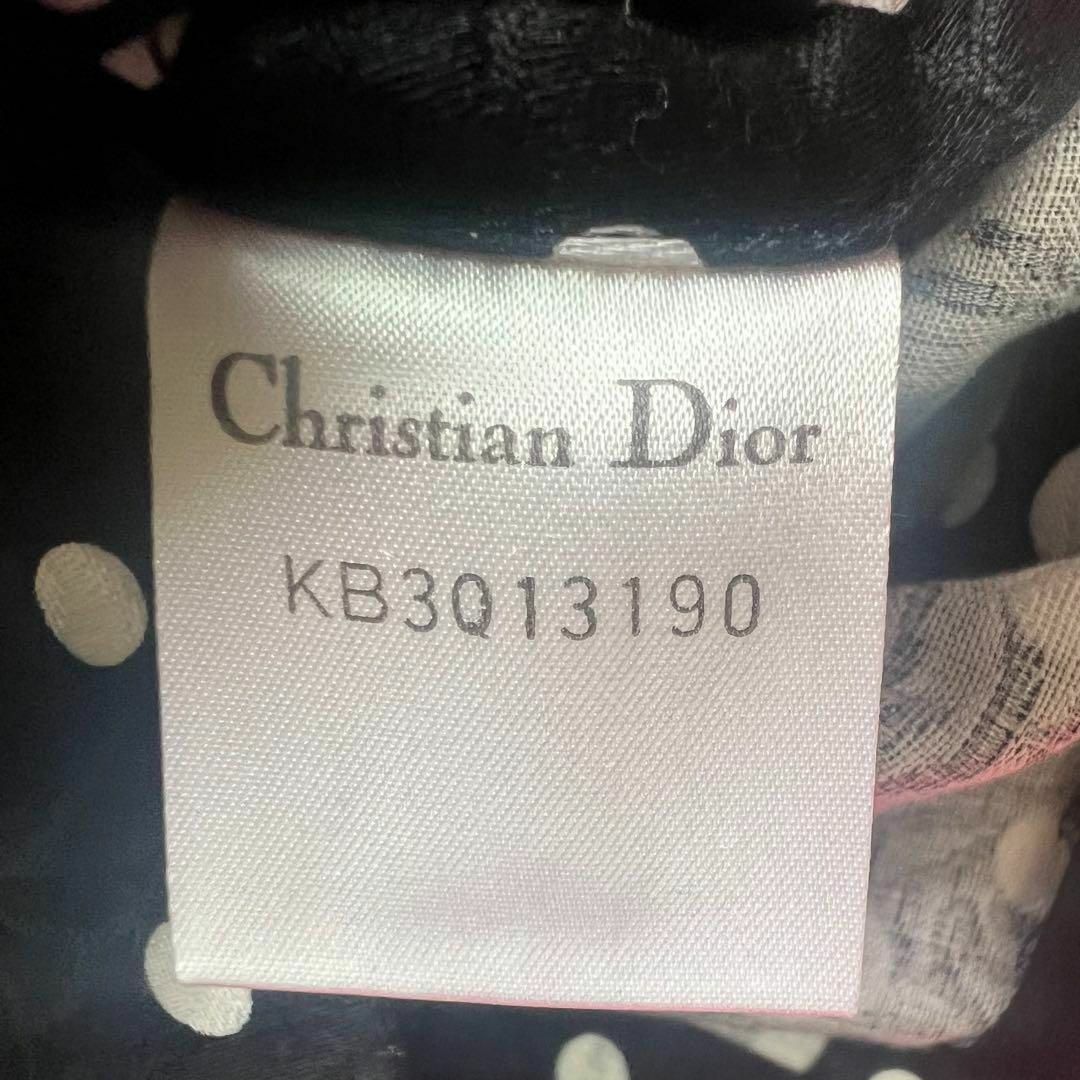 【美品】Christian Dior ドットジャケット ブラック ショート丈 L