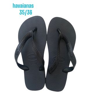 ハワイアナス(havaianas)の☆ havaianas ビーチサンダル 35/36 23.0cm ブラック ☆(ビーチサンダル)