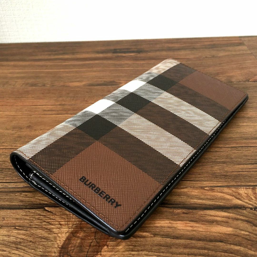 未使用品 BURBERRY 長財布 バーバリーチェック 322-