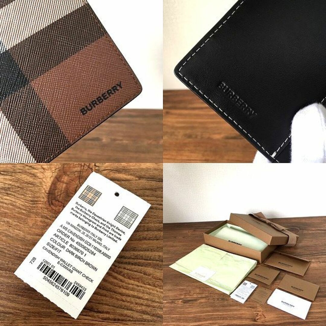 BURBERRY(バーバリー)の未使用品 BURBERRY 長財布 バーバリーチェック 322 メンズのファッション小物(長財布)の商品写真