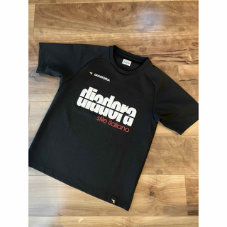 ディアドラ(DIADORA)のDIADORA ディアドラ 半袖ゲームシャツ テニス 東北大会 ブラック 150(ウェア)