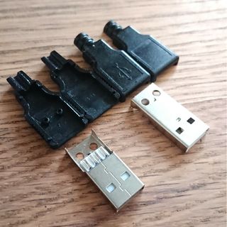 [2セット] USB A 補修 修理に DIYパーツ(その他)