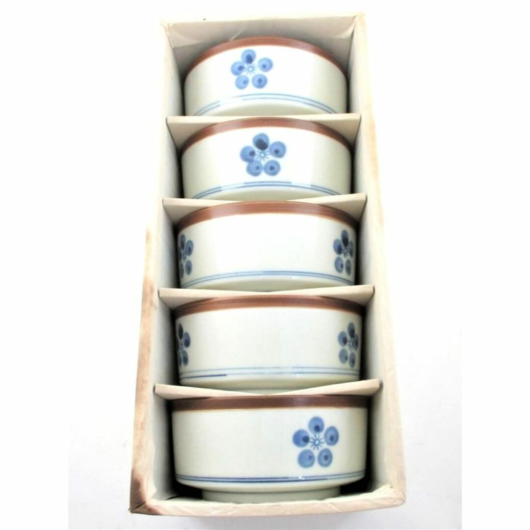 未使用 美濃焼 第一陶器 和光園 特選陶器 小鉢揃 610-4 家紋 5客 未使用 美濃焼 第一陶器 和光園 特選陶器 小鉢揃 610-4 家紋 5客
