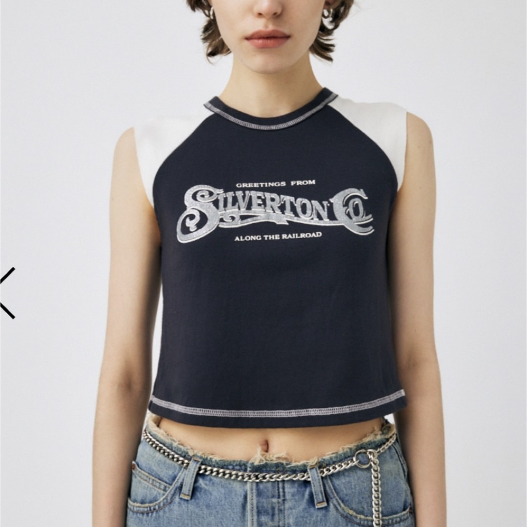 moussy(マウジー)のTINY RAGLAN NS Tシャツ　moussy レディースのトップス(Tシャツ(半袖/袖なし))の商品写真