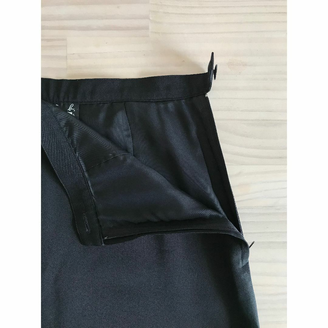 agnes b.(アニエスベー)のアニエスベー/スカート/ブラック/膝丈/36/SM/サマーウール/日本製/裏地付 レディースのスカート(ひざ丈スカート)の商品写真