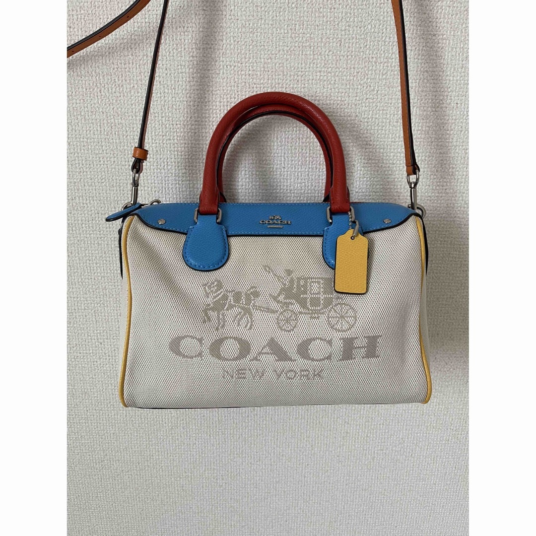 COACH(コーチ)のコーチ　マルチカラー　キャンバス　バッグ レディースのバッグ(ハンドバッグ)の商品写真