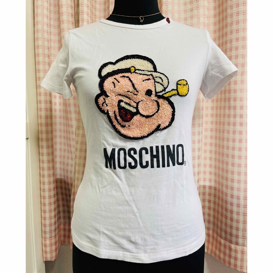 レア　美品　※状態考慮！　ラブモスキーノ　ポパイ　Tシャツ　スパンコール