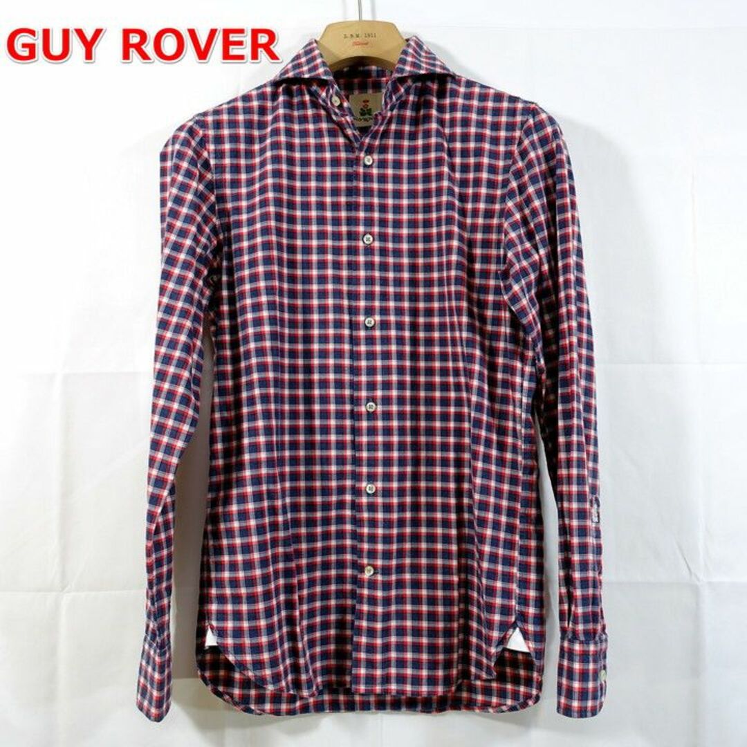 GUY ROVER(ギローバー)の【定番】ギローバー　白紺赤チェックシャツ　GUY ROVER メンズのトップス(シャツ)の商品写真