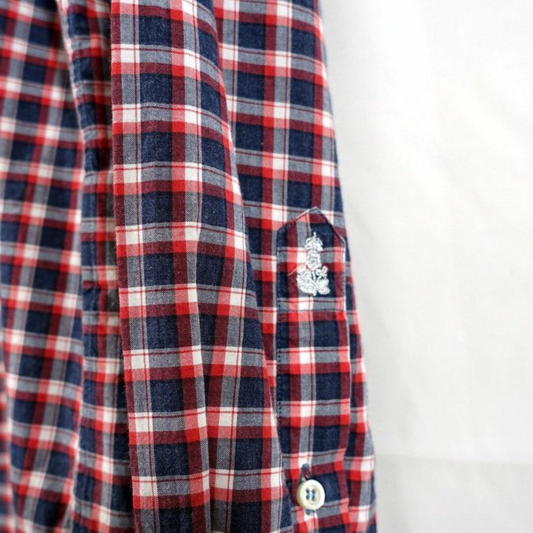 GUY ROVER(ギローバー)の【定番】ギローバー　白紺赤チェックシャツ　GUY ROVER メンズのトップス(シャツ)の商品写真